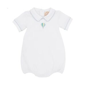 Beaufort Bonnet Biltmore Bubble - Worth Ave White w/ Hot Air Balloon Embroidery